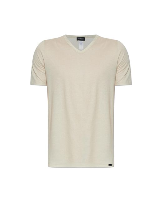 Hanro White Underwear T-Shirt From The 'Ultra Lighty' Collection for men