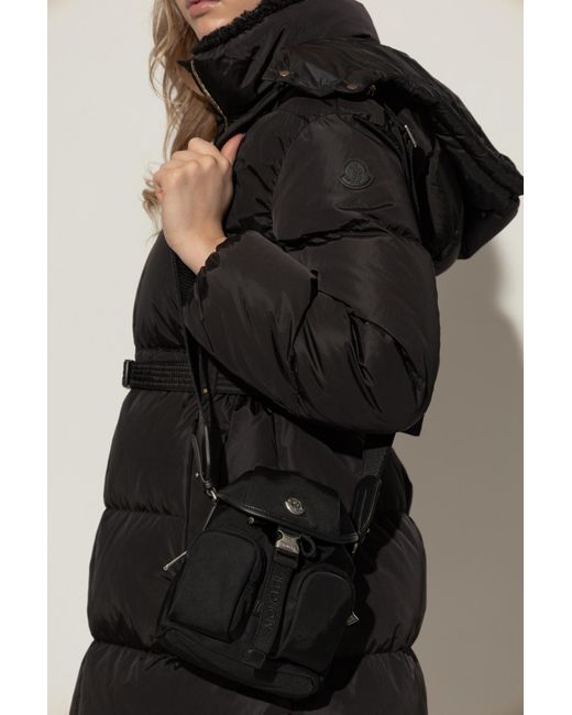 Moncler Black Shoulder Bag "Mini Trick"