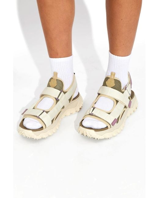 Moncler White 'Trailgrip Vela' Sandals