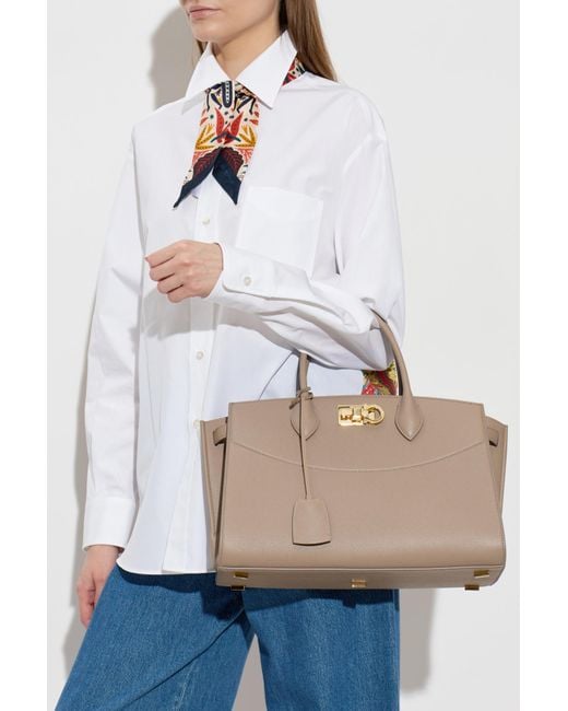 Ferragamo Natural Studio Soft Large Bag