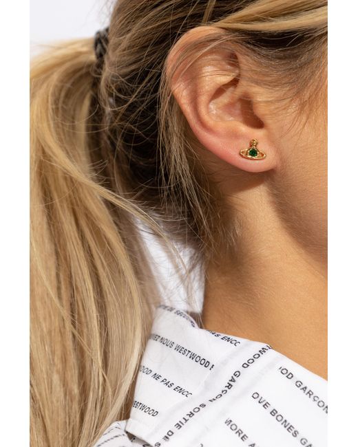 Vivienne Westwood Metallic 'nano' Earrings,