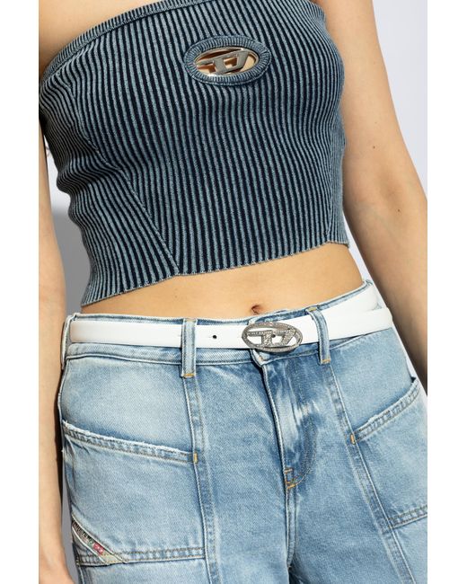 DIESEL Blue Belt 'B-1Dr Strass'