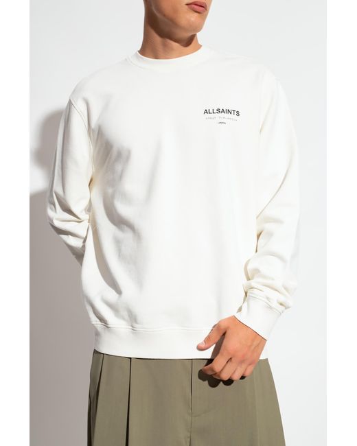 AllSaints White 'underground' Sweatshirt, for men
