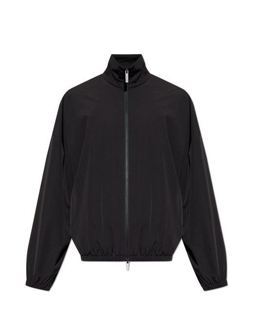 Fear Of God Black Jacket With Stand-Up Collar for men