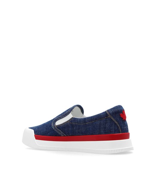 DSquared² Blue 'new Jersey' Slip-on Shoes, for men