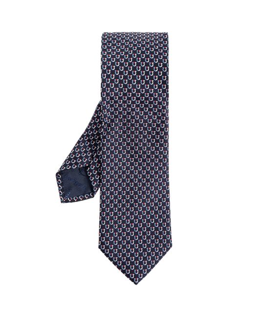 Ferragamo Blue Silk Tie for men