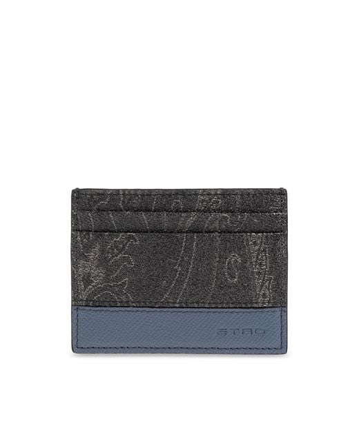 Etro Black Card Case for men