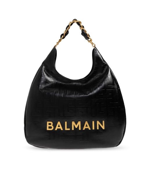 Balmain Black Shoulder Bag '1945 Soft'