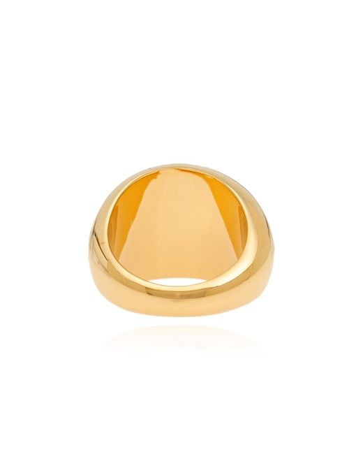 LIE STUDIO Brown Ring 'The Leah'