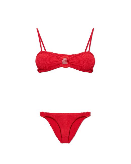 Hunza G Red Two-Piece Swimsuit "Misty"