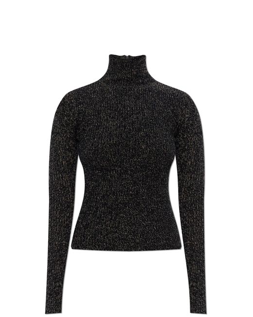 Max Mara Black Faux Fur Vest "Bormida"