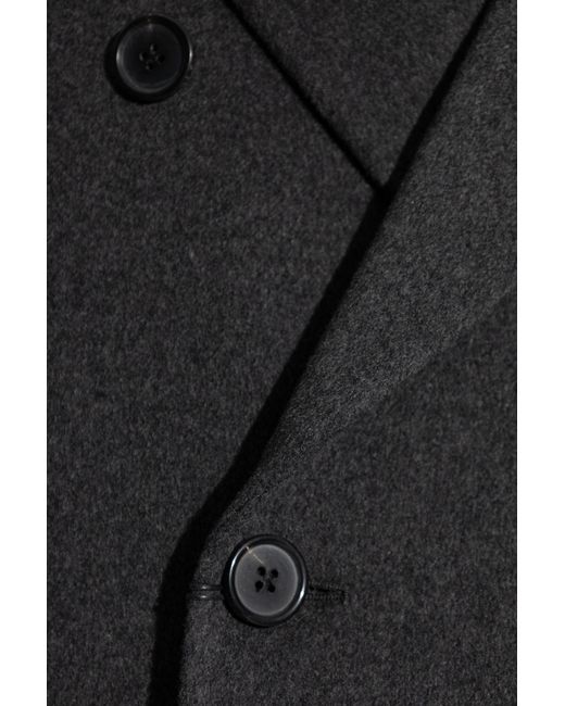 Paul Smith Black Double-Breasted Coat for men