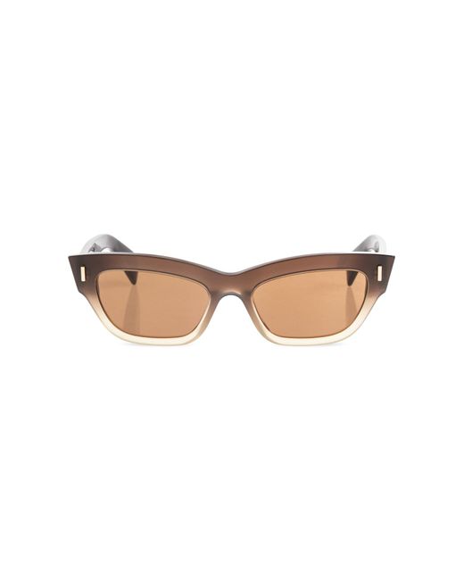McQueen White Sunglasses
