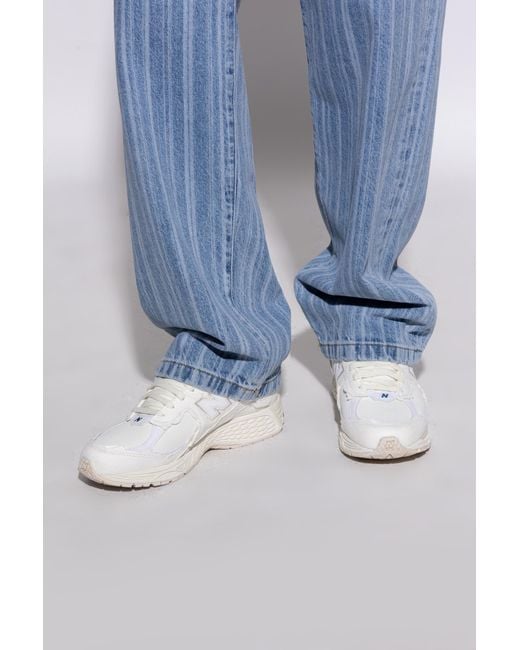 New Balance White Sports Shoes 'M2002Rdc' for men