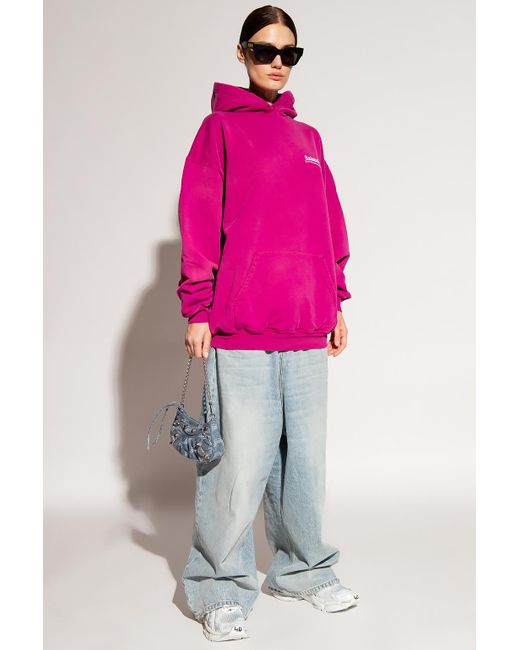 balenciaga pink hoodie