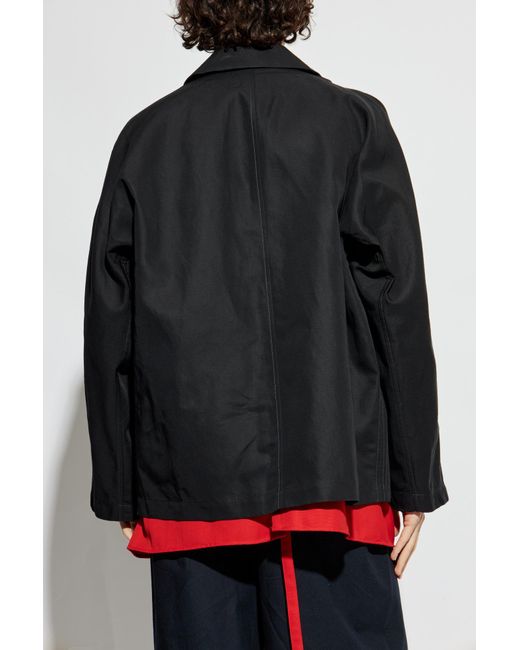 Lemaire Black Jacket With Pockets for men