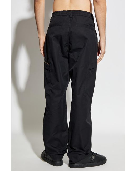 Versace Black Cargo Trousers for men