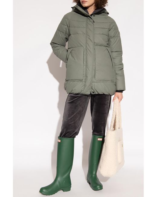 HUNTER Rubber 'intrepid Mid' Insulated Jacket in Grey (Gray) Lyst