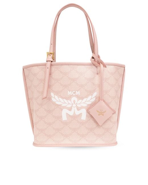 MCM himmel Mini Shopper Bag in Pink Lyst UK