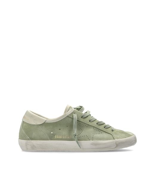 Golden Goose Deluxe Brand Green 'Super-Star' Sports Shoes