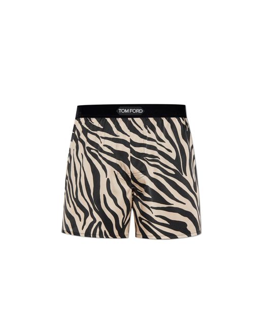 Tom Ford Black Boxers With Logo for men