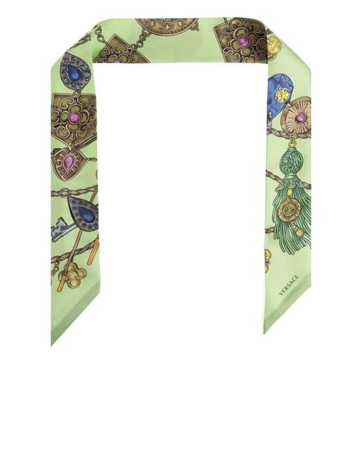 Versace Black Silk Scarf