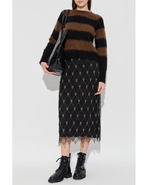 AllSaints Black Skirt 'Ilka'