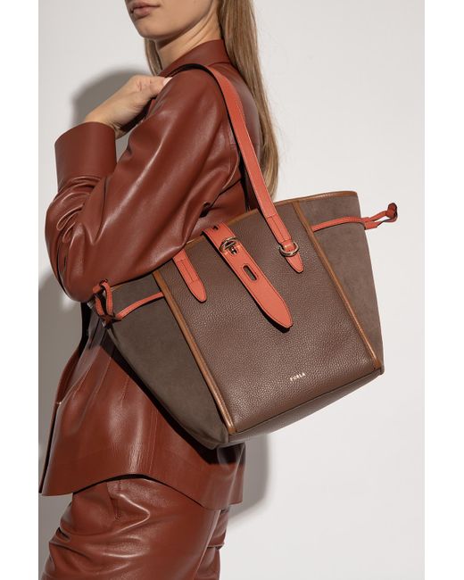 Furla Leather Medium' Shoulder Bag in Brown Lyst