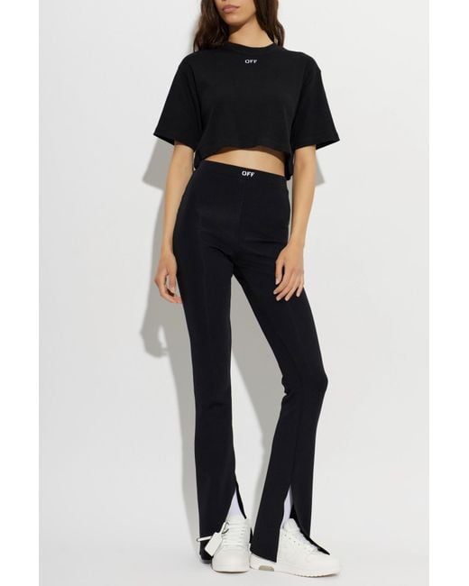Off-White c/o Virgil Abloh Black Ribbed Loose-Fit T-Shirt