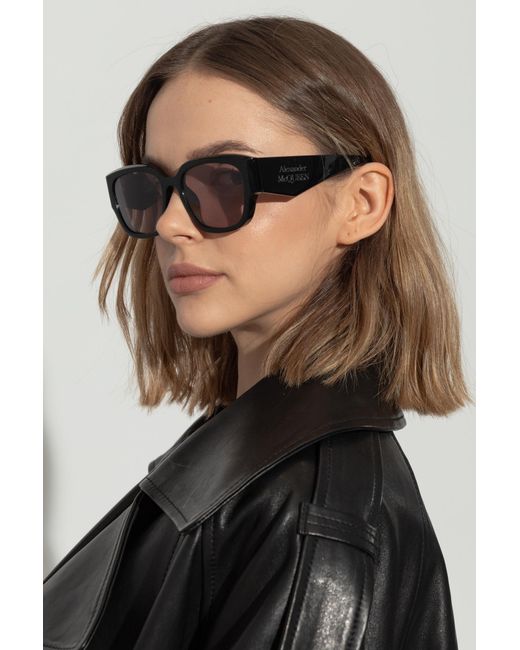 McQueen Black Sunglasses