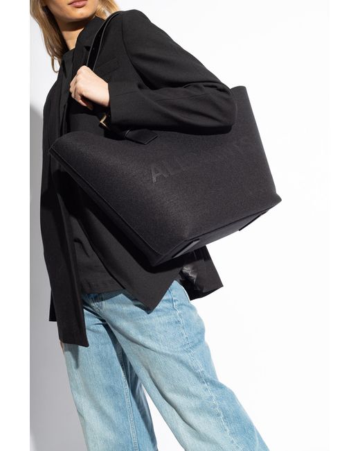 AllSaints Black 'anik' Shopper Bag,