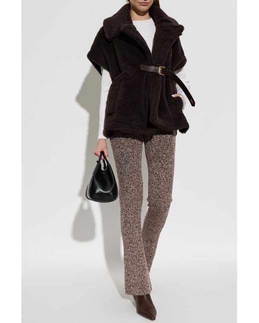 Max Mara Black Wool Vest