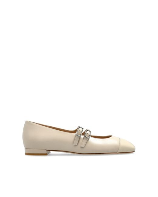 Stuart Weitzman Natural Ballet Flats "Celeste"