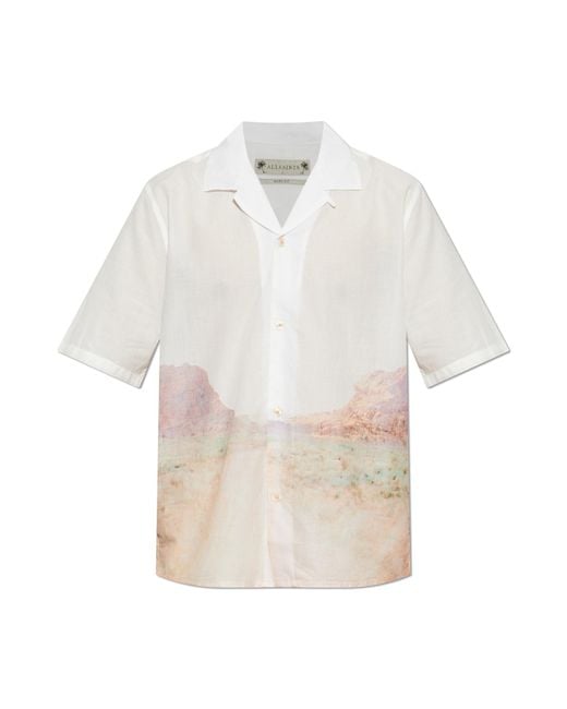 AllSaints White Shirt "Monument" for men
