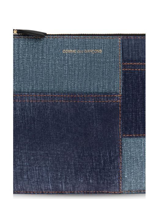Comme des Garçons Blue Leather Pouch
