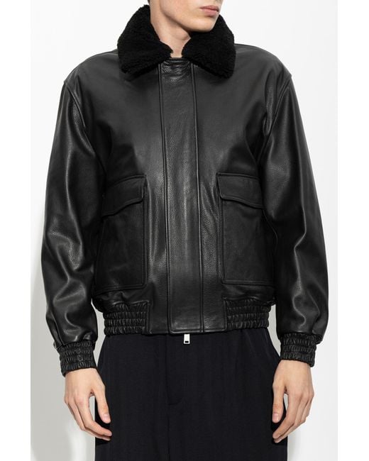 Arma Black Leather Jacket 'Bari' for men
