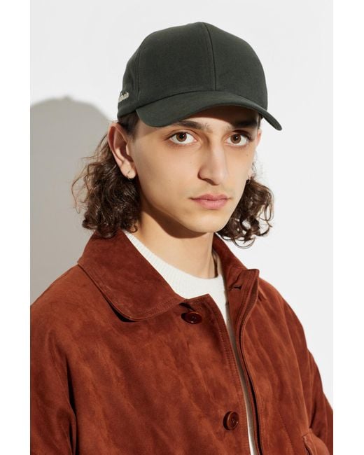 Balmain Black Baseball Cap for men