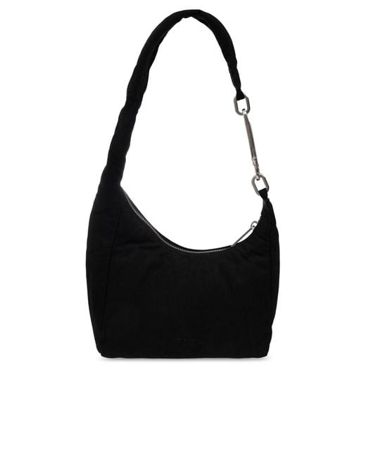 Rick Owens Black Leather Bag 'Disco Gemini'