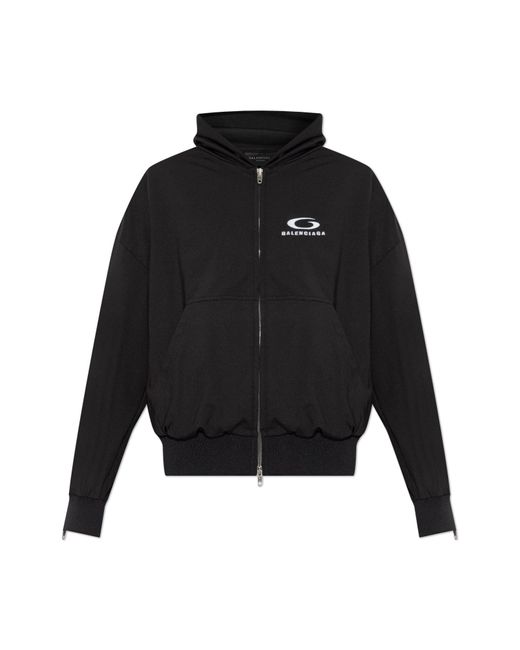 Balenciaga Black Sweatshirt With Logo