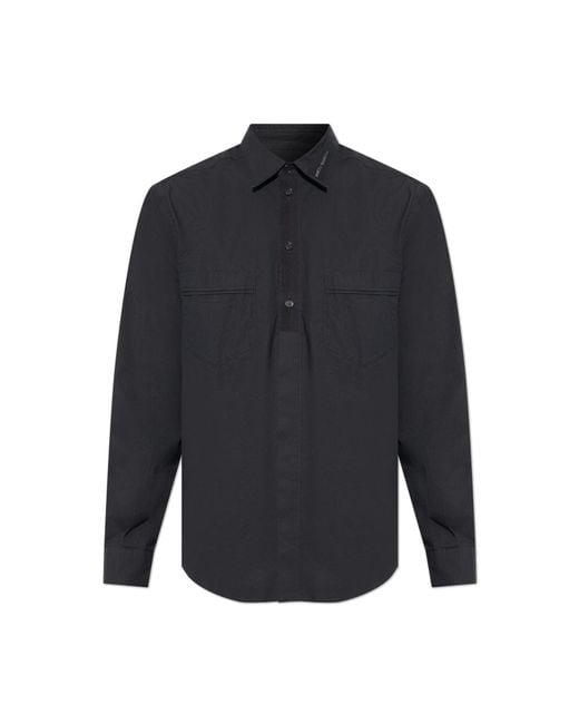 Dolce & Gabbana Blue Shirt With Pocket for men