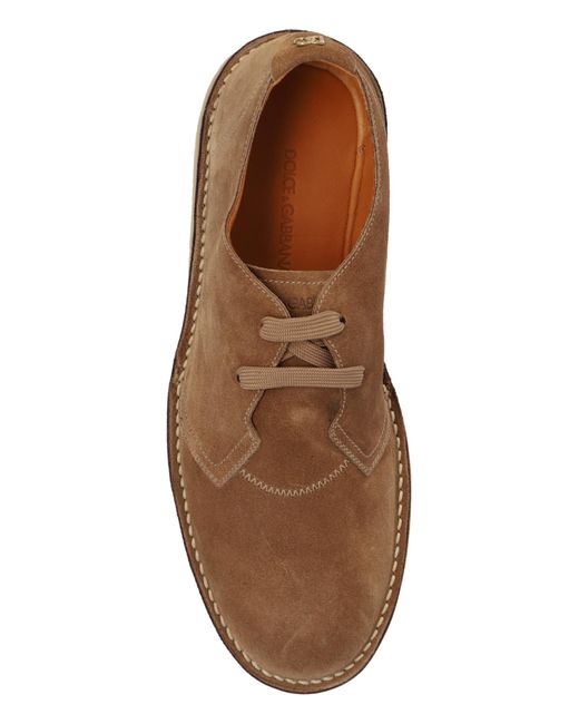 Dolce & Gabbana Brown Suede Shoes By for men