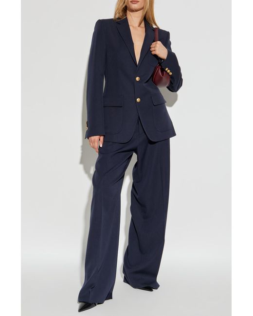 DSquared² Blue Wool Trousers