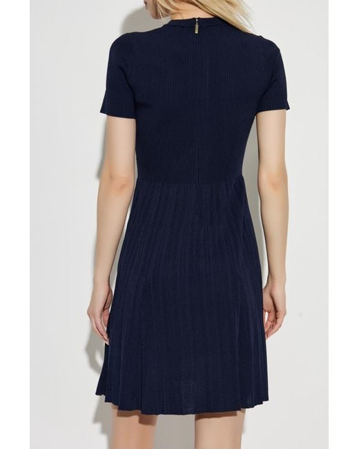 MICHAEL Michael Kors Blue Dress With A Round Neckline