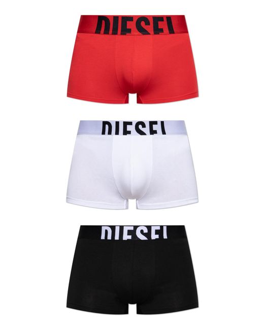 DIESEL White Three-Pack Of Boxers Umbx-Damienthreepack-5 for men