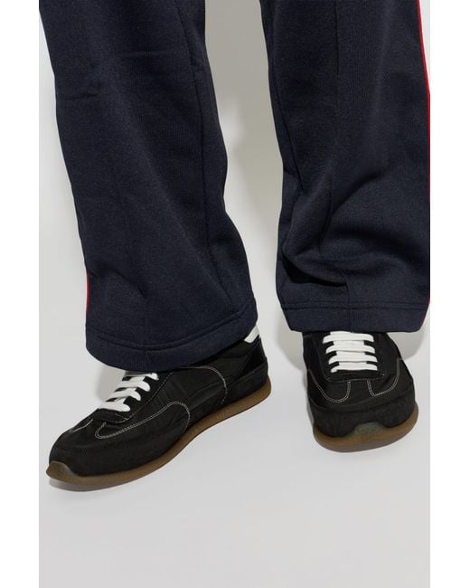 McQueen Black Sports Shoes With Logo for men