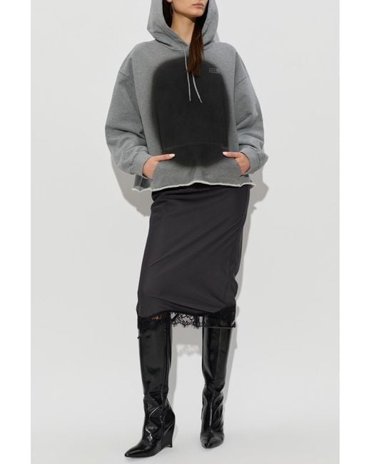 MM6 by Maison Margiela Gray Hoodie