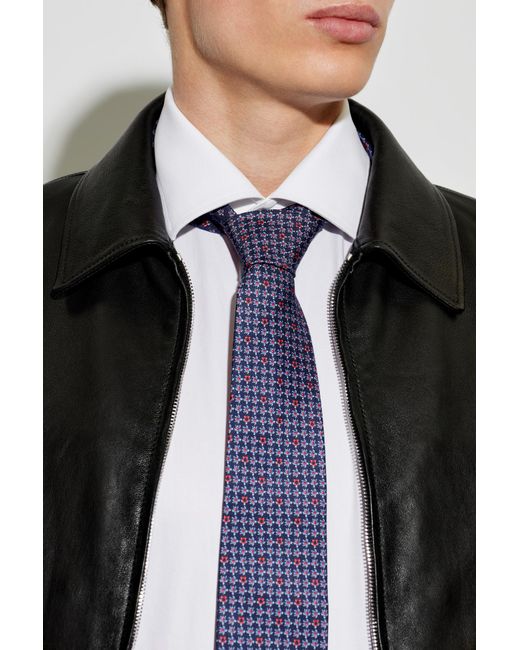 Ferragamo Blue Silk Tie for men