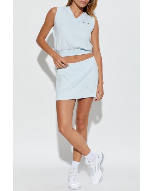 Sporty & Rich Blue Vest From The "Marine" Collection