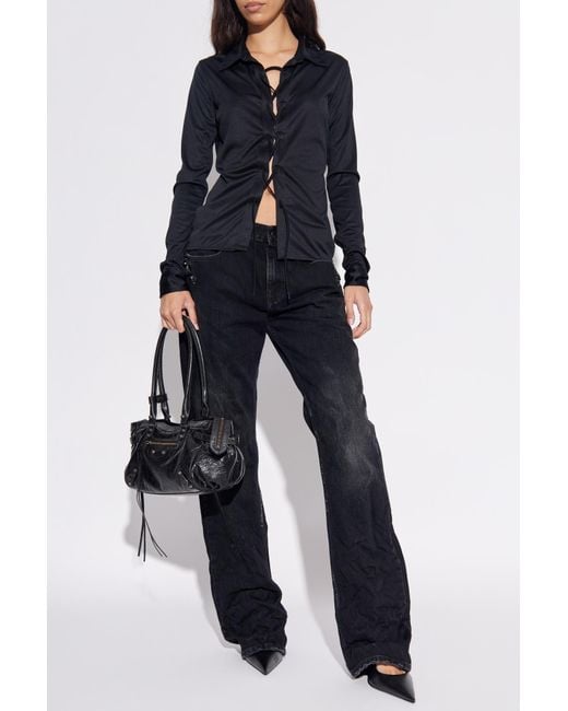 Balenciaga Blue Jeans With A Vintage Effect