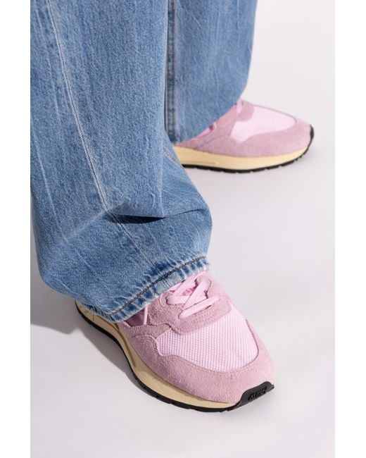 Autry Pink Sports Shoes Reelwind Low